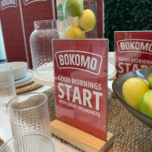 9 Yard Marketing - Print and Design 9 Yard Marketing printed POS materials and design collateral on display.